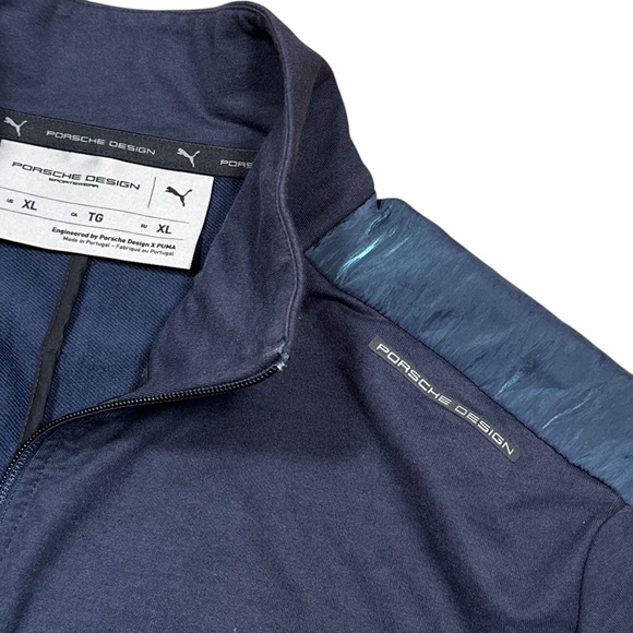 Puma x Porsche Design T7 Navy Blue Full Zip Track Jacket Mens XL - Picture 4 of 13